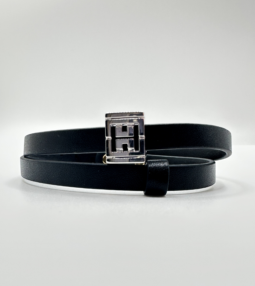 Leather Emblem Bracelet
