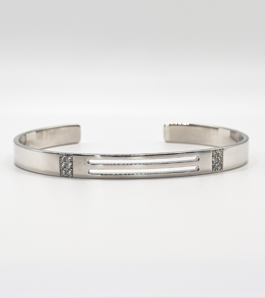 Negative Space Diamond Bracelet