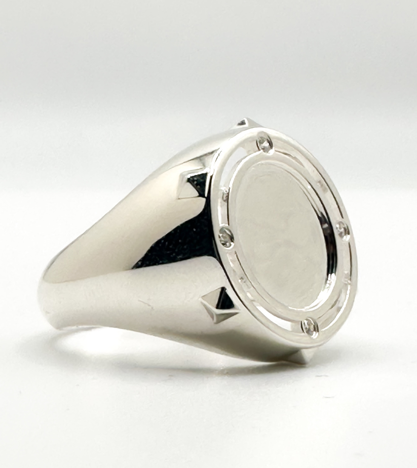 Compass Signet Ring